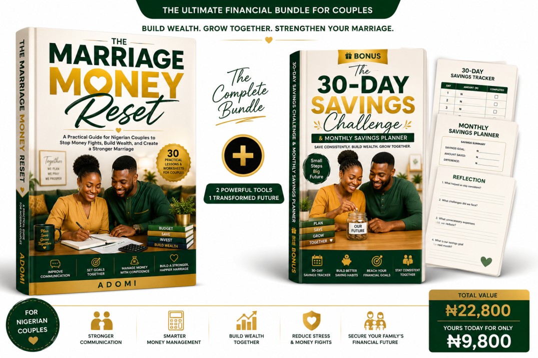 Full Bundle — The Marriage Money Reset + 30-Day Savings Challenge & Planner